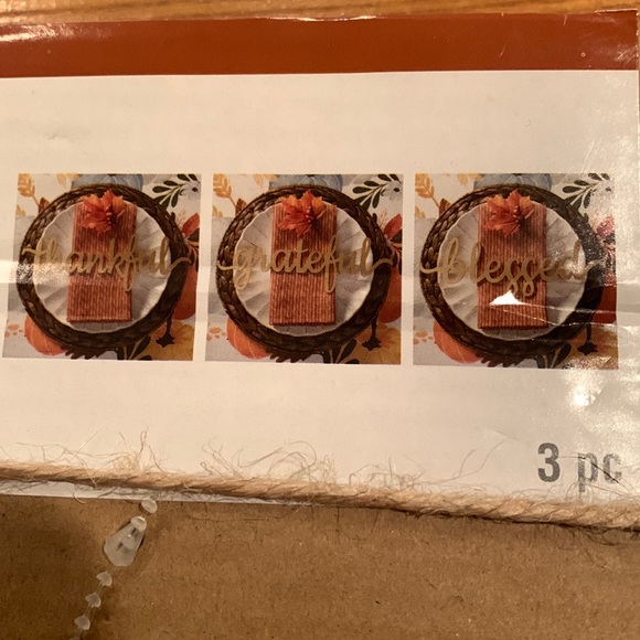 NWT Celebrate It Thankful Grateful Blessed Letter Signs - Picture 6 of 8